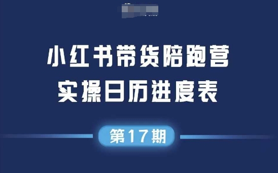 小红书第17期带货陪跑营，不囤货，无不直播，无不投流，通过选品+笔记内容+测品+笔记铺量+矩阵运营打爆款-东升网创